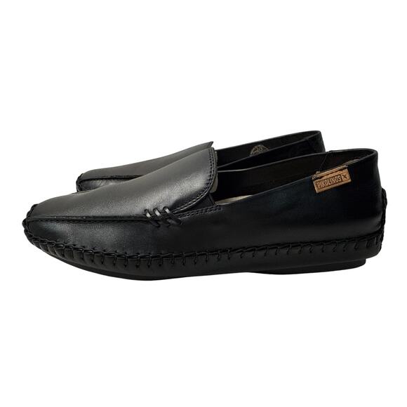Pikolinos Moccasin Loafer Jerez Slip On Flat Casual Women's EU38 Leather Black - Picture 6 of 10
